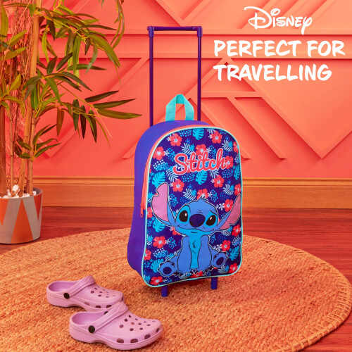 Disney Disney Σακίδιο Stitch - Αναδιπλούμενη Τσάντα Με Τροχούς 39 x 27cm 10.5 Λίτρα 2