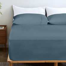 GOKOTTA Bambus-Rayon-Spannbettlaken und Kissenbezge, superweiches, khlendes Spannbetttuch mit 4 elastischen Eckbndern  38,1 cm Taschen-Spannbettl