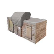 Covermate Cover-In-Grill Cover-Gratar de poliester, rezistent la vreme rezistent la poliester ?i ncalzire 54W x 33d x 18h Ripstop Grey