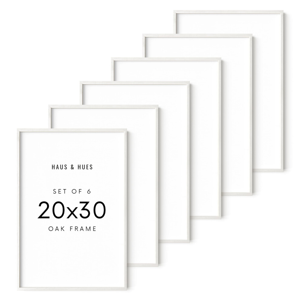 Cadres photo HAUS AND HUES 20x30 - Ensemble de 6 cadres pour affiches 20x30 Cadres pour affiches 20 x 30 pouces Cadres 20 x 30 pouces Cadre photo