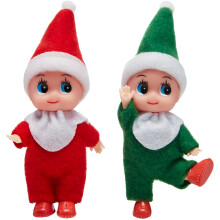 Joyin 2 PC -uri de Craciun Elf PLUSH PLUSH PLOK TINY PLUSH PLUSH PLUSH DOLL PENTRU DE CRACIUN DE CRACIUN CRAMAS CATRE CATRE NCARCARI DE XMAS PEN