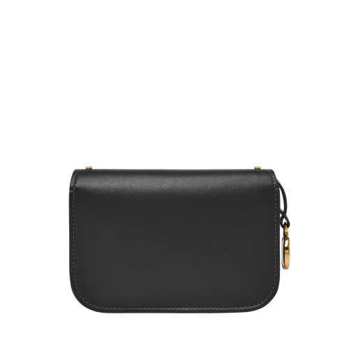 Fossil Fossil Lennox Flap Crossbody  Small Black W/Studs 1