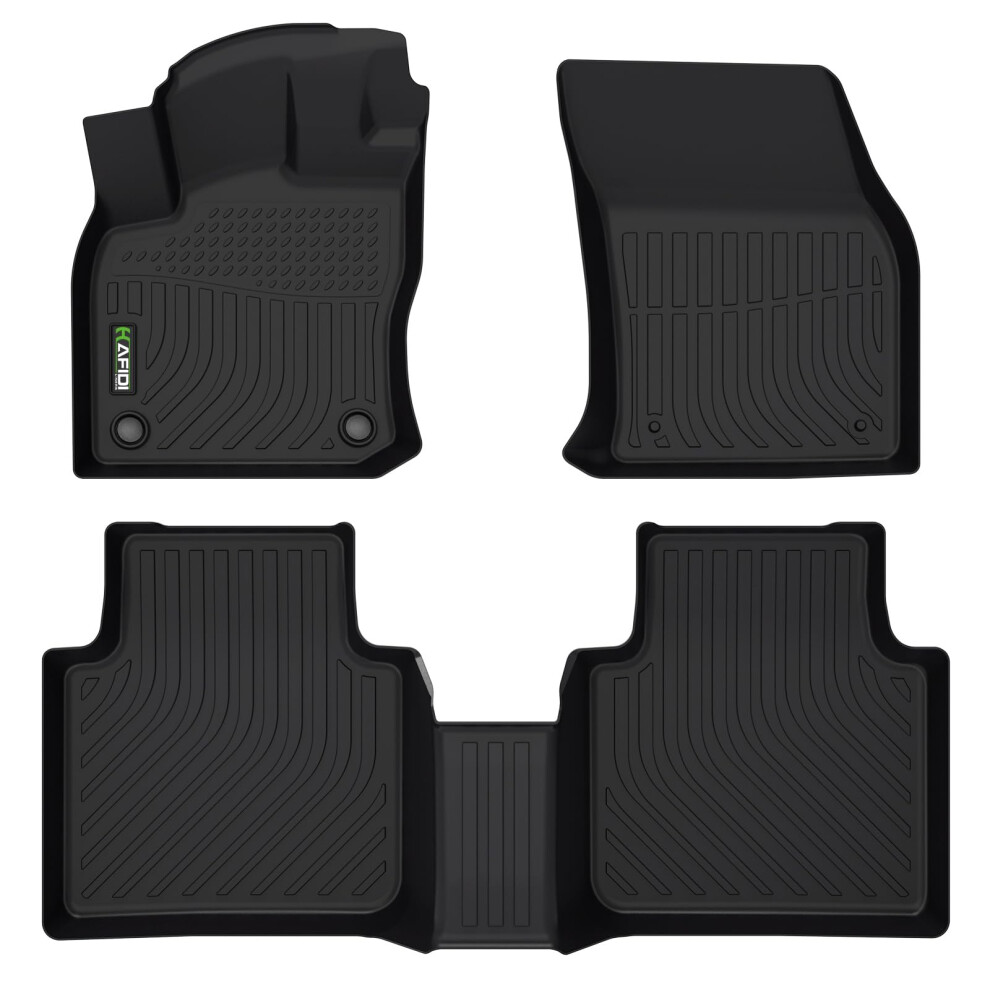 Hafidi Floor Mats Custom For Volkswagen Tiguan 2018-2023 2024 All Weat 749753098093