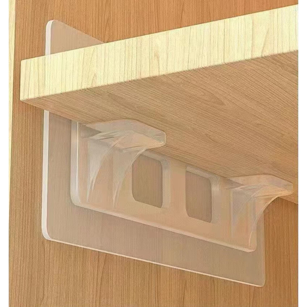 12 No Drill Cabinet Shelf Clips Adhesive Shelf Bracket Shelf Pegs Fo 755086193916