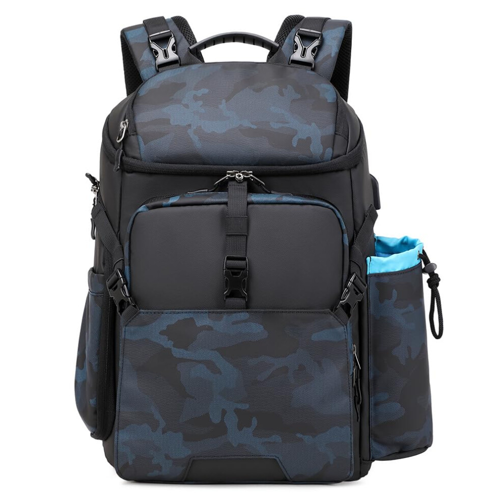 Tuceng Camera Backpack Dslr/Slr/Mirrorless Case Large Men&Women Photography Bag With Laptop Compartment&Tripod Holder (Blue) Blue 783970220752