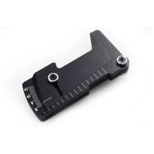 KingVal Metal Adjustable Ruler 15 Degrees RC Car Wheel Tire Camber Gauge Height Measuring Tool Compatible with 1/10 RC Car (Black)