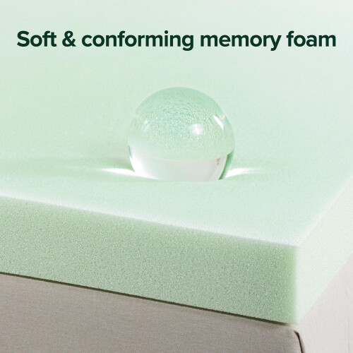 ZINUS 3 Ίντσες Στρώμα Memory Foam με Πράσινο Τσάι, Εύκολη Συσκευασία WonderBox 2