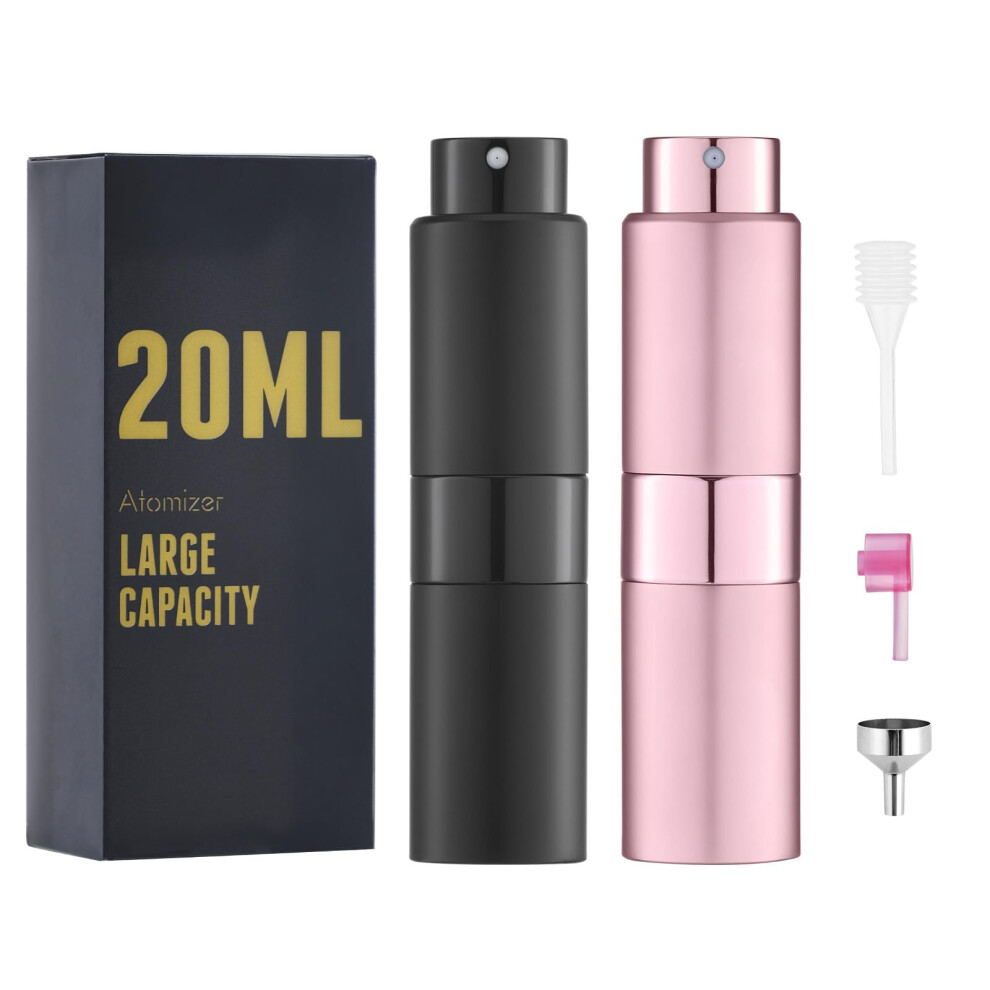 owlyee 20ML Atomizzatore Per Profumo, Flacone Spray Vuoto Per Colonia, Mini Spruzzatore Per Viaggio 2 PZ-image