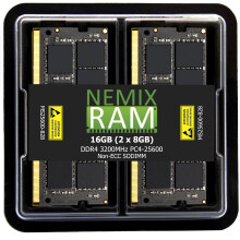NEMIX RAM 16 GB (2X8 GB) DDR4 3200MHZ 2933MHZ vagy 2666MHZ 260 PIN SODIMM PC laptop memria KSZLET