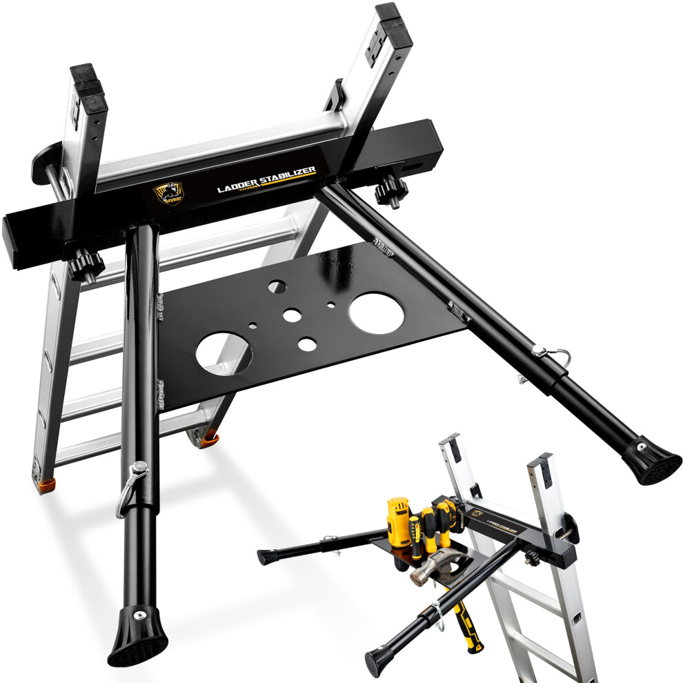 Ladder Stabilizer Extension Ladder Stabilizer For Roof Wall Standoff Ladder Accessory Safety Stability Aviation Grade Aluminium 733723423091