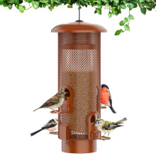 Metal Squirrel Proof Bird Feeder Bird Feeders for Outdoors Weight Activated Squirrel Proof Wild Bird Feeders with Finch Cardinal