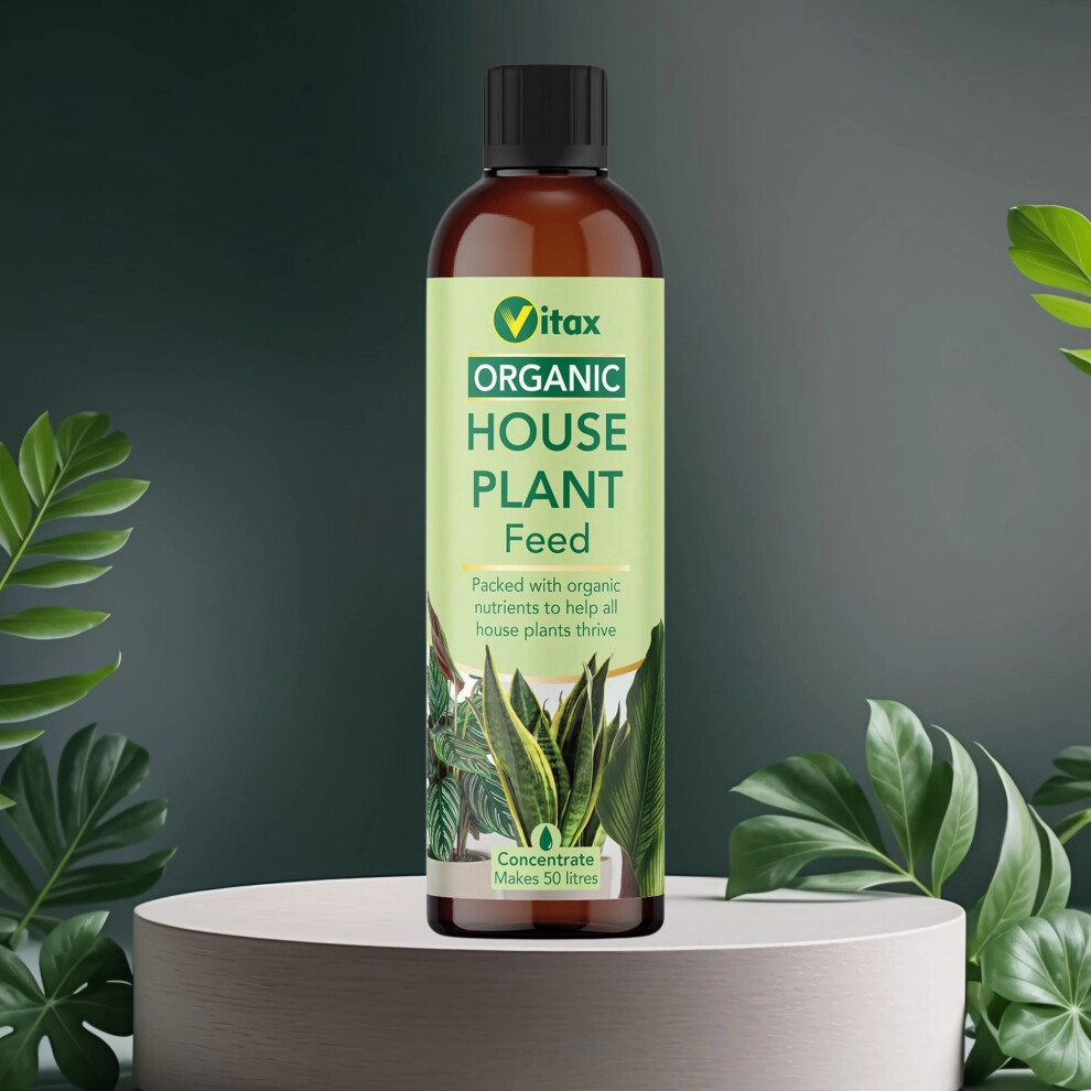 Vitax Organic Liquid House Plant Feed Concentrate 250ml Ferns Palms