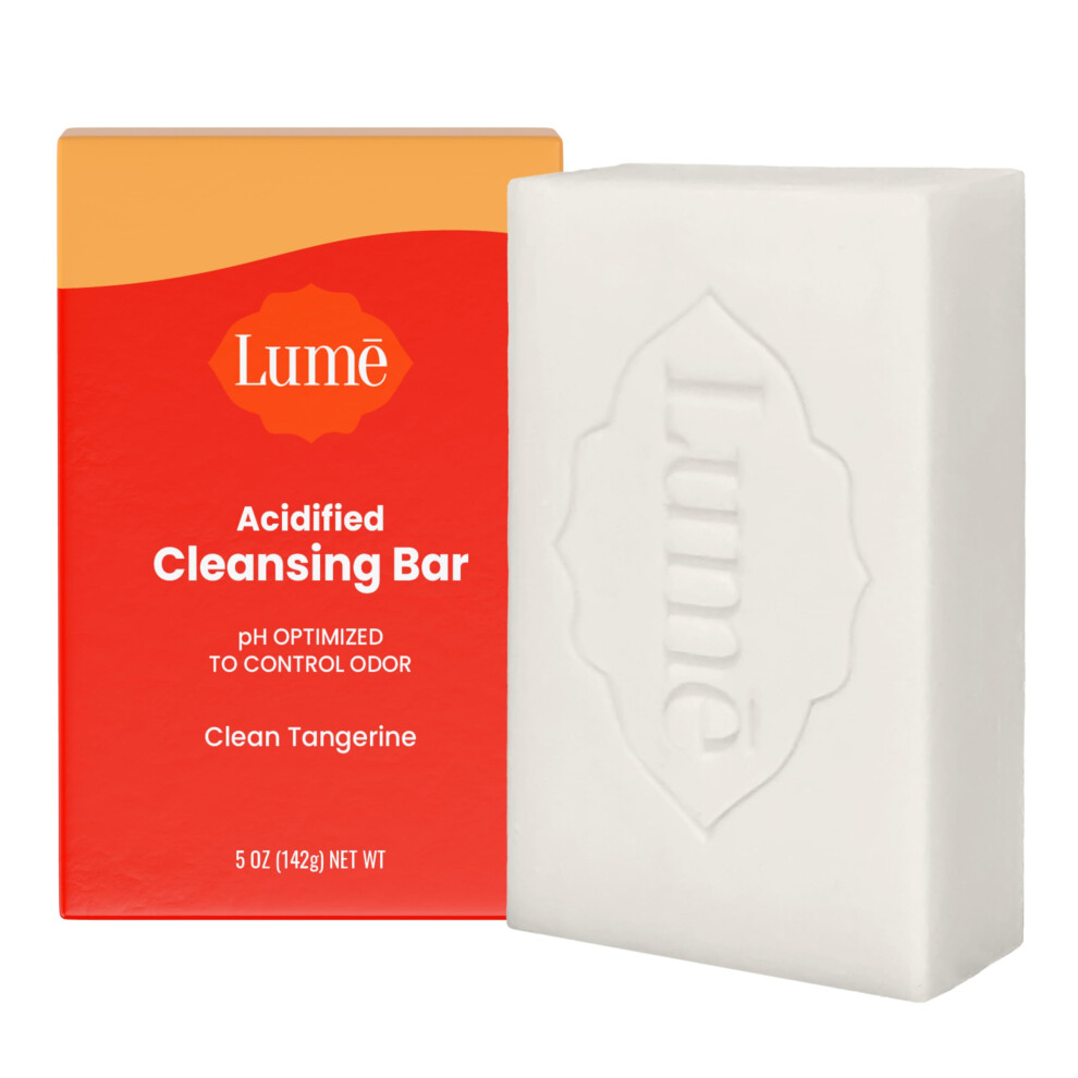 Lume Acidified Body Cleansing Bar - 24 Hour Odor Control - Removes Odor Better Than Soap - Moisturizing Formula - Formulated Without Sls Orparabens