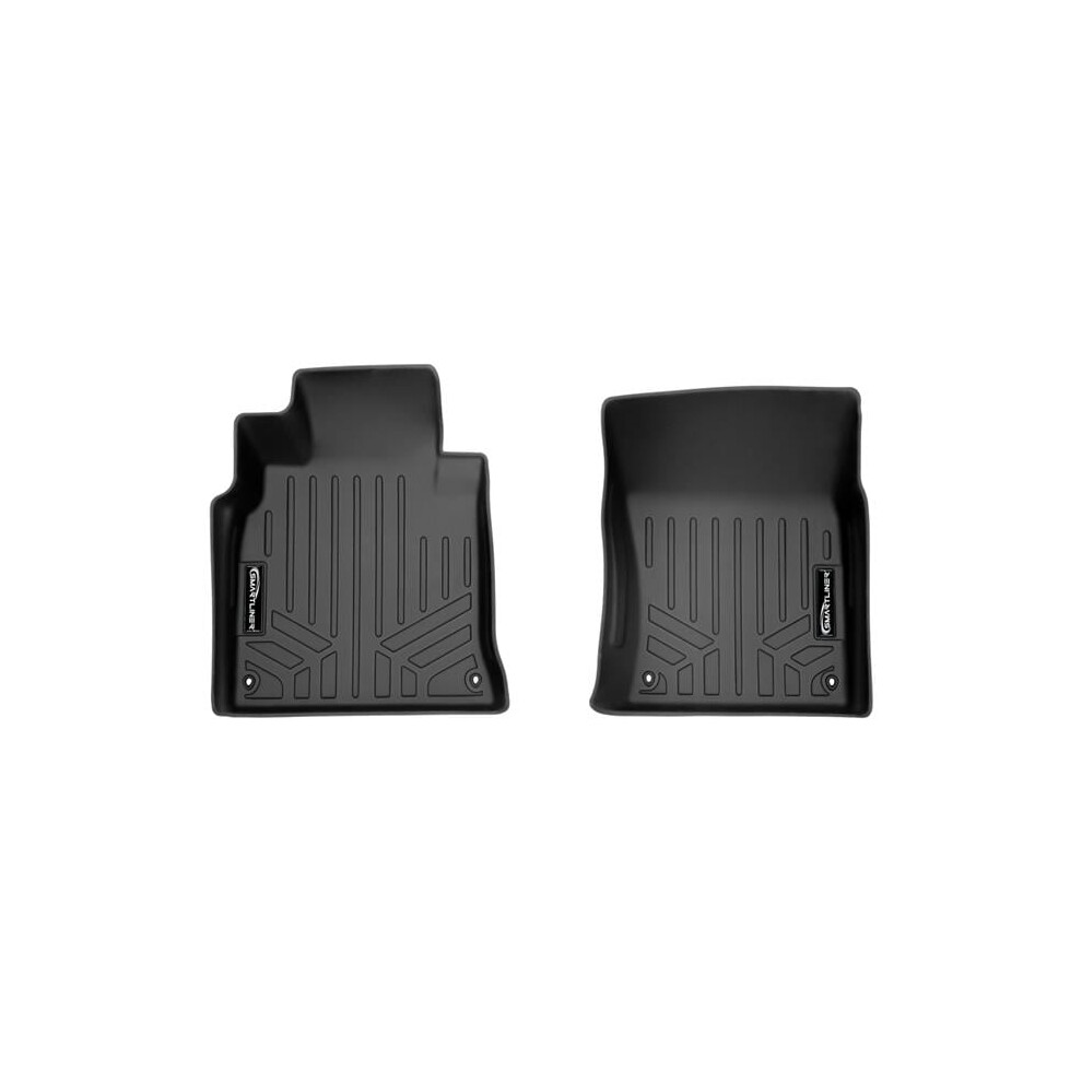 Smartliner Sa0408 Custom Fit Floor Mats With 1St Row Liner Set For 2014-2020 Infiniti Q70 - Black 840004603469