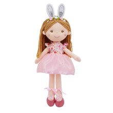 June Garden 16"""" Verzauberte Gartenfee-Puppe Brielle - Plsch-gefllte weiche Hasenpuppe Mdchen-Ostergeschenk - Rosa Kleid