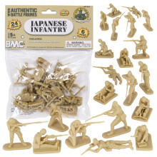 BMC CTS WW2 Homens do Ex rcito Pl stico Japon s - 24pc Tan Imperial Japan Soldier Figuras