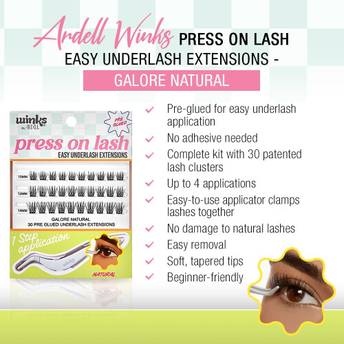 Ardell Ardell Winks Press On Pre-Glued Underlash Extensions - Natural 2
