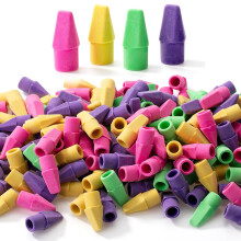 Mr. Pen-blyil viskelædere Toppers 500 Pack Levende farver Erasers til blyantblyant Top Erasers Pencil Viser Viskelæser Pencilblyantkap