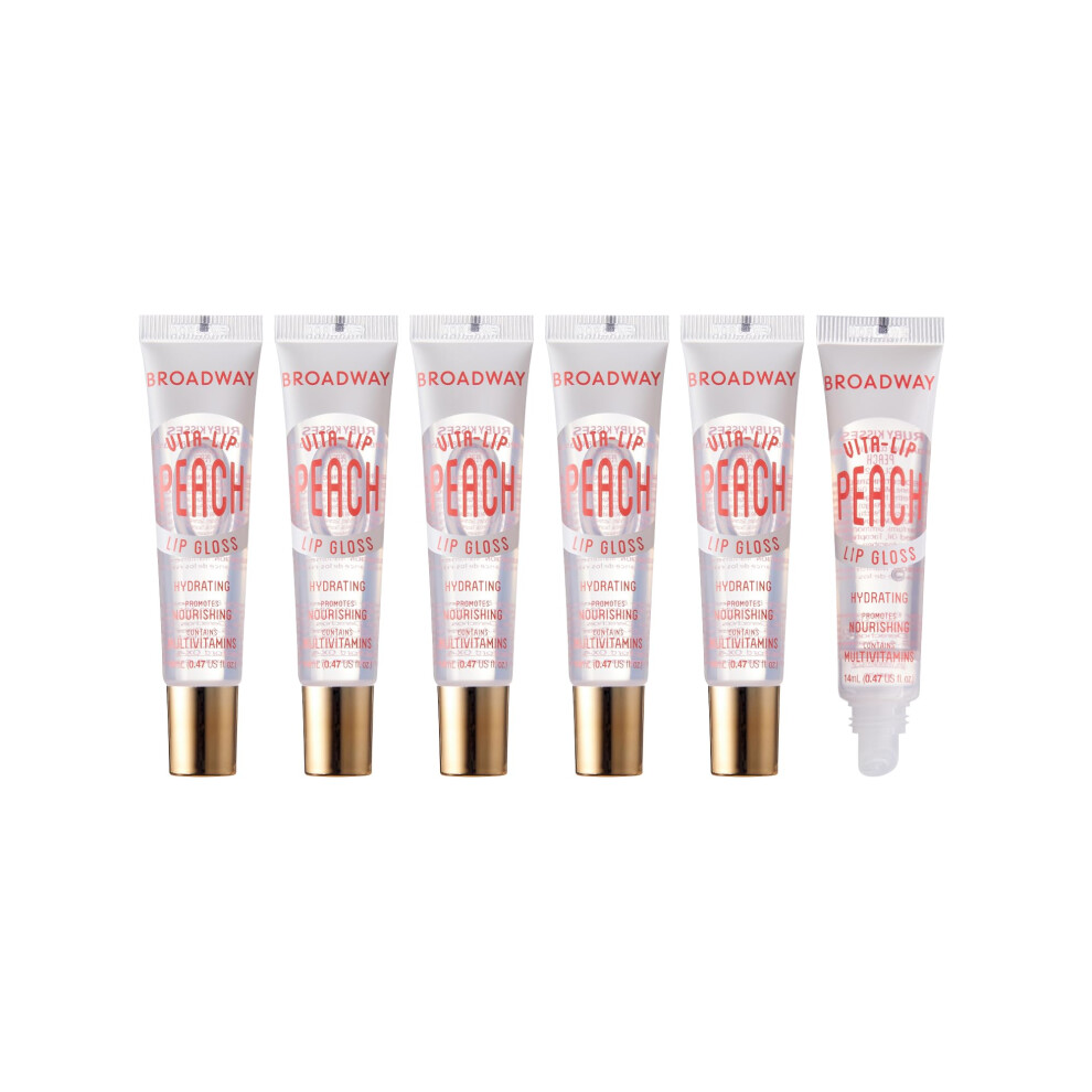 Comfort-Kussen Red,Clear Ruby Kisses Broadway Lip Gloss Vita-Lip Clear Lip Gloss Moisturizing Soothing Super Glossy With Vitamin Oil Peach
