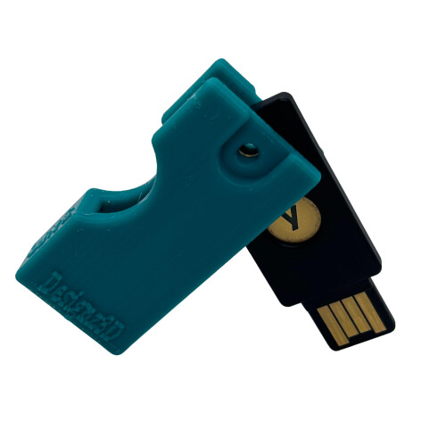Designz3D Yubikey Protector Flip Case Keychain Holder (5 NFC / 5C NFC) (Dark Green  5 NFC)