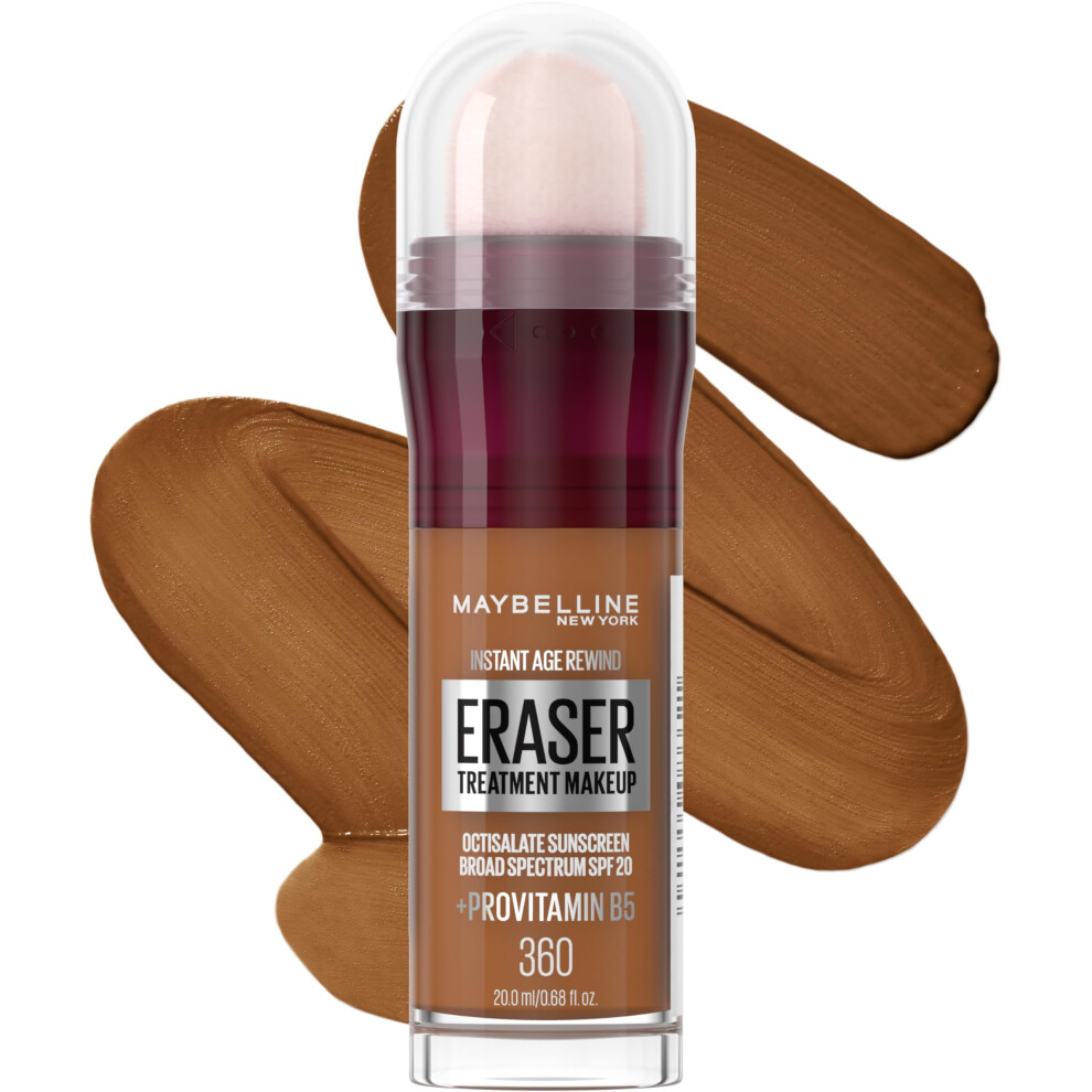 Maybelline Instant Age Rewind Eraser Foundation with SPF 20 and Moisturizing ProVitamin B5  360  1 Count