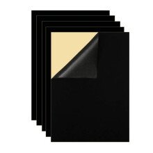 5 schwarze selbstklebende Filzbgen aus weichem Samt mit klebriger Rckseite aus Filz fr Schmuckschatullen und Schubladeneinlagen, Kunst- und Bastel