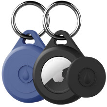 Lovyones Airtag Cursuri de tip Keychain pentru Apple Airtag 2 Pachet de IPX8 IPX8 impermeabil complet anti -?ocuri anti zgrie Airtag Holder pent