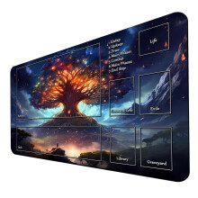 MTG Playmat Jtkszonyeg MTG TCG-hez 24 x 14 hvelykes Kereskedelmi krtyval tintzott jtkszonyegek troltskval Sima gumi felletu harci jtk