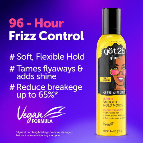 Schwarzkopf Got2B Glued Smooth & Hold Mousse 2