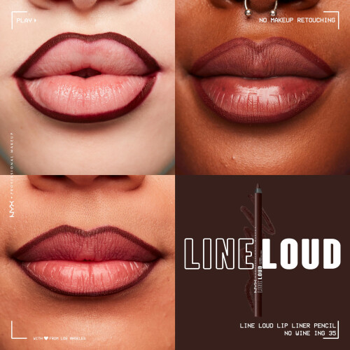 NYX Professional Makeup NYX PROFESSIONAL MAKEUP Line Loud Lip Liner, Μακράς Διάρκειας και Χρωματισμένο Μολύβι Χειλιών 2