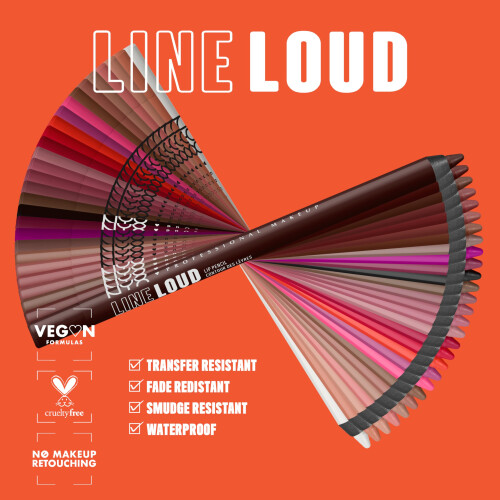 NYX Professional Makeup NYX PROFESSIONAL MAKEUP Line Loud Lip Liner, Μακράς Διάρκειας και Χρωματισμένο Μολύβι Χειλιών 1