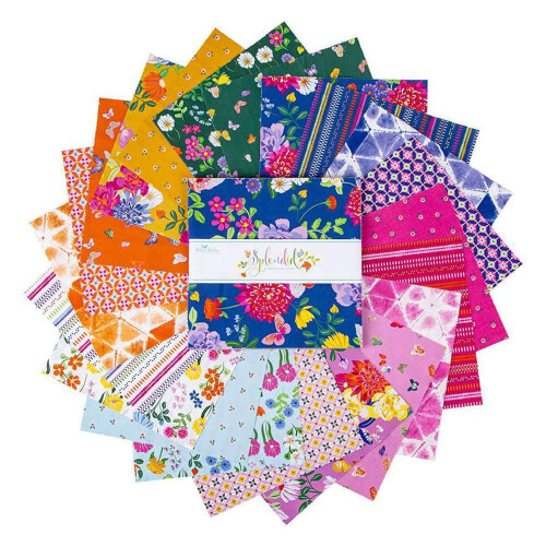 Gabrielle Neil Splendid 10 """" Stacker 42 quadrados de 10 polegadas Bolo de camada Riley Blake Designs 10-14310-42 1