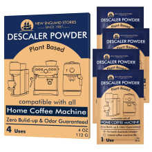 Entkalkungspulverlsung (4 Anwendungen) Entfernt Kalk und Ablagerungen. Entkalker fr automatische Kaffeekannen, Kaffeemaschinen und Espressomaschine