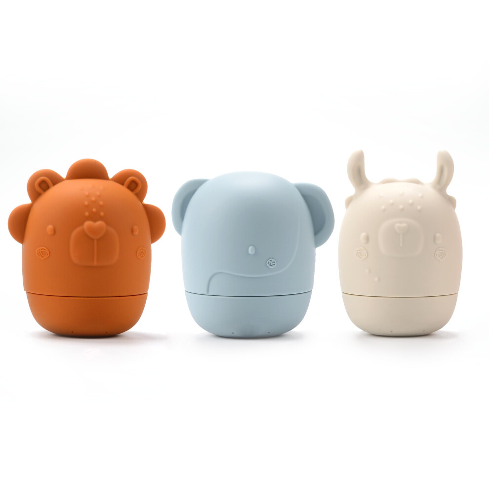 Jouets de bain anti-moisissure en silicone Loulou Lollipop Squirt and Play - Multicolore