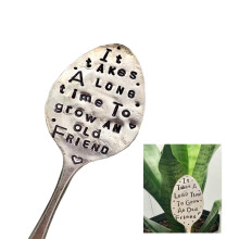 Gartenmarkierung, Freundschaftsgeschenk, Gartenetikett, Pfahl, Pflanzenmarkierung, Schild aus Metall, Gartendekorationsschild
