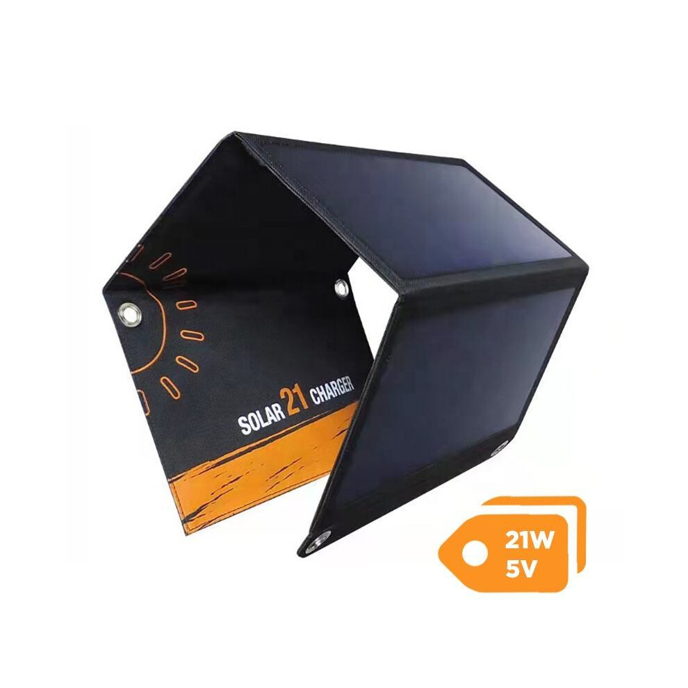 (21W, 5V) 21w Folding Solar Charger Portable Bag 5v Monocrystalline Silicon Lightweight ETFE Smart Energy Kits