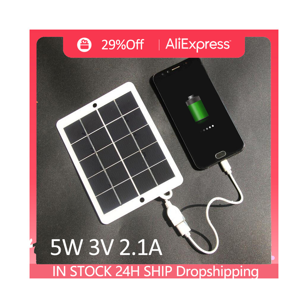 (Solar Panel) Sun Folding Solar Cells Charger 3W 5V 2.1A Usb Output Devices Portable Solar Panels For Smartphones Outdoor For Phone Charging 9036185386593