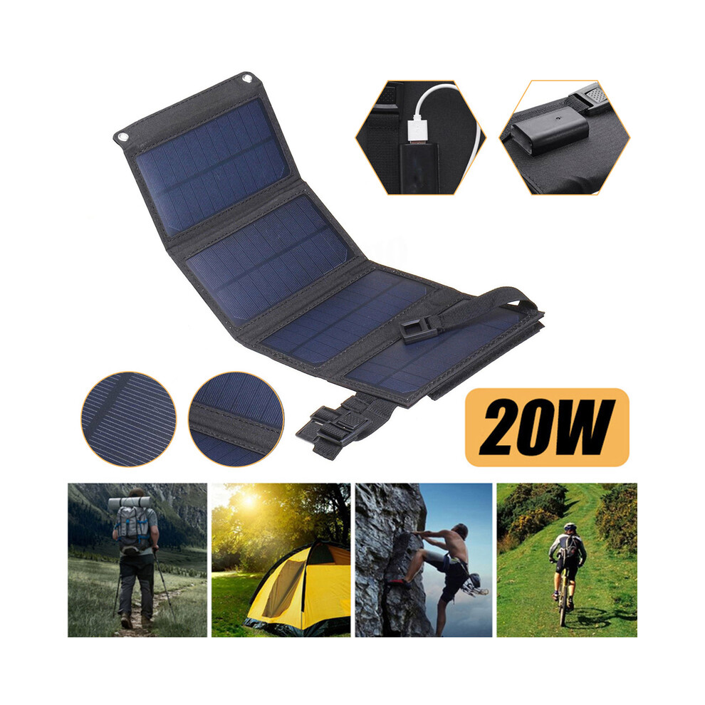 (camouflage) 20w USB Solar Power Charger 20w Solar Charger Panel For Phone Cellphone Foldable 20w Mini Solar Panel Water Proof Solar