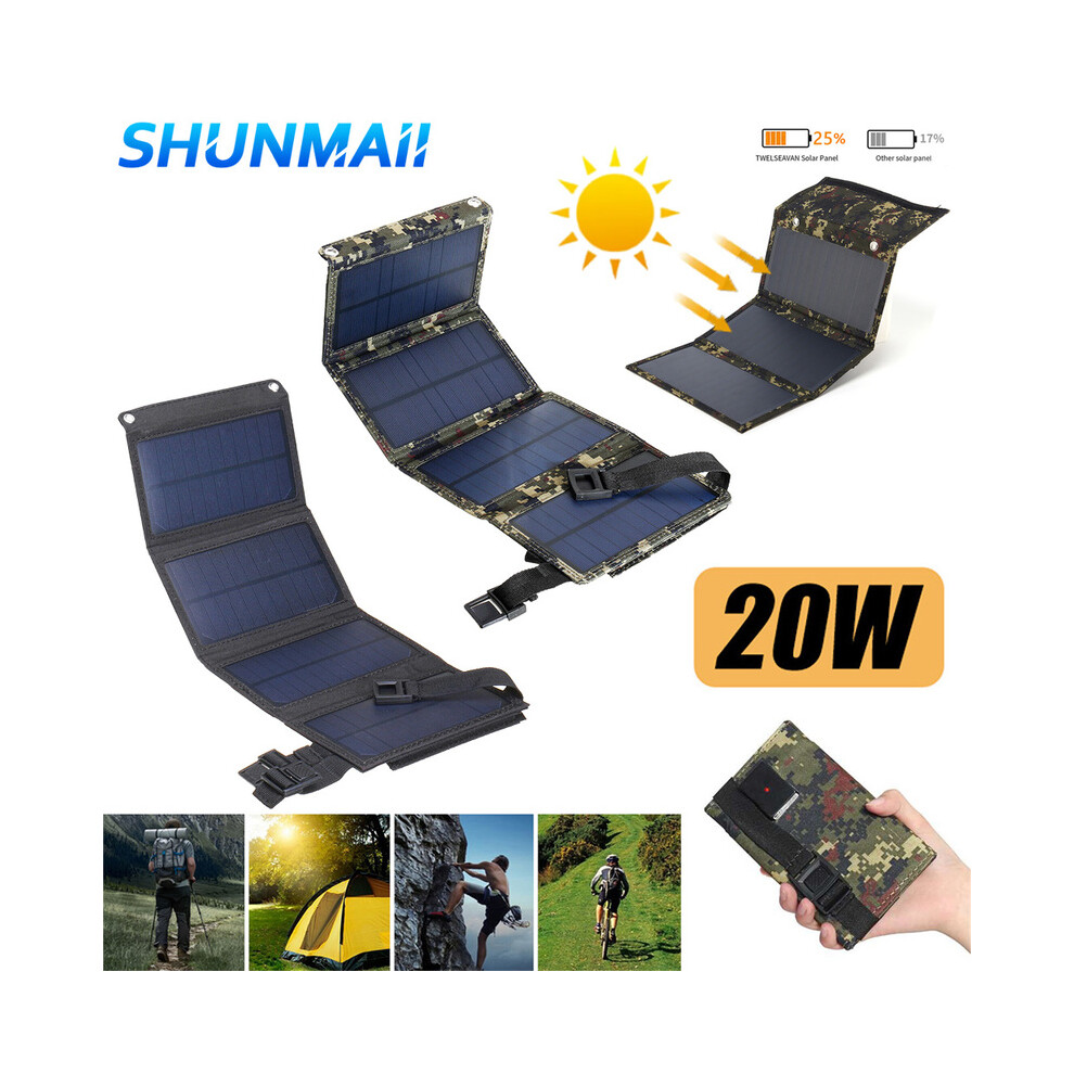 (5W 2V) 20W/30W 5V Cell Charger Dual Usb Solar Power Panel Foldable Emergency Charging Panel for Came Tablet for Smartphone Supplies