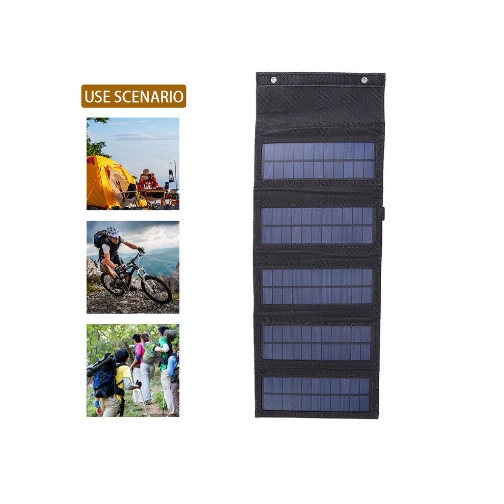 (20W Camouflage) 6/8/10/20W Outdoor Foldable Solar Panels Cell 5V USB Portable Solar Smartphone Battery Charger for Camping Hiking Phone
