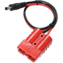 (1PCS RED) 14AWG DC 5.5mm X 2.1mm Power Plug Extension Cable Connector for Anderson Power Generator Backup Battery and Foldable Solar