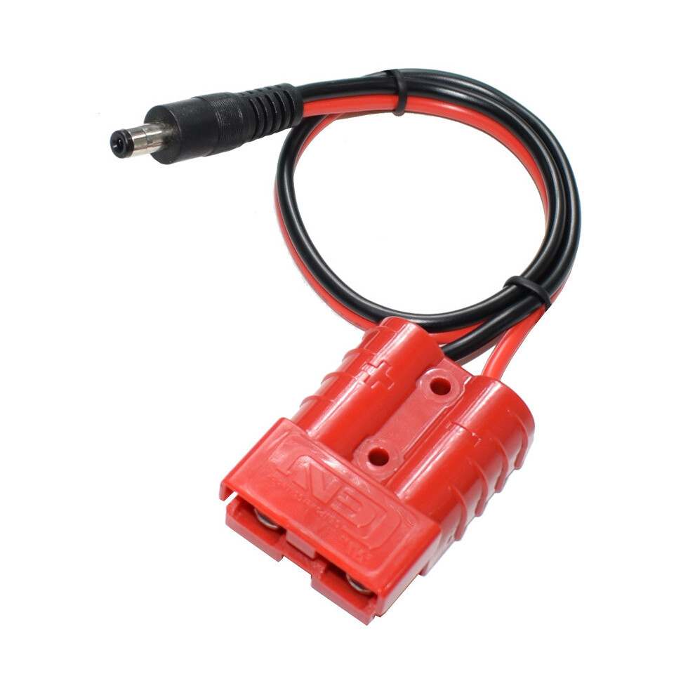 (1PCS RED) 14AWG DC 5.5mm X 2.1mm Power Plug Extension Cable Connector for Anderson Power Generator Backup Battery and Foldable Solar
