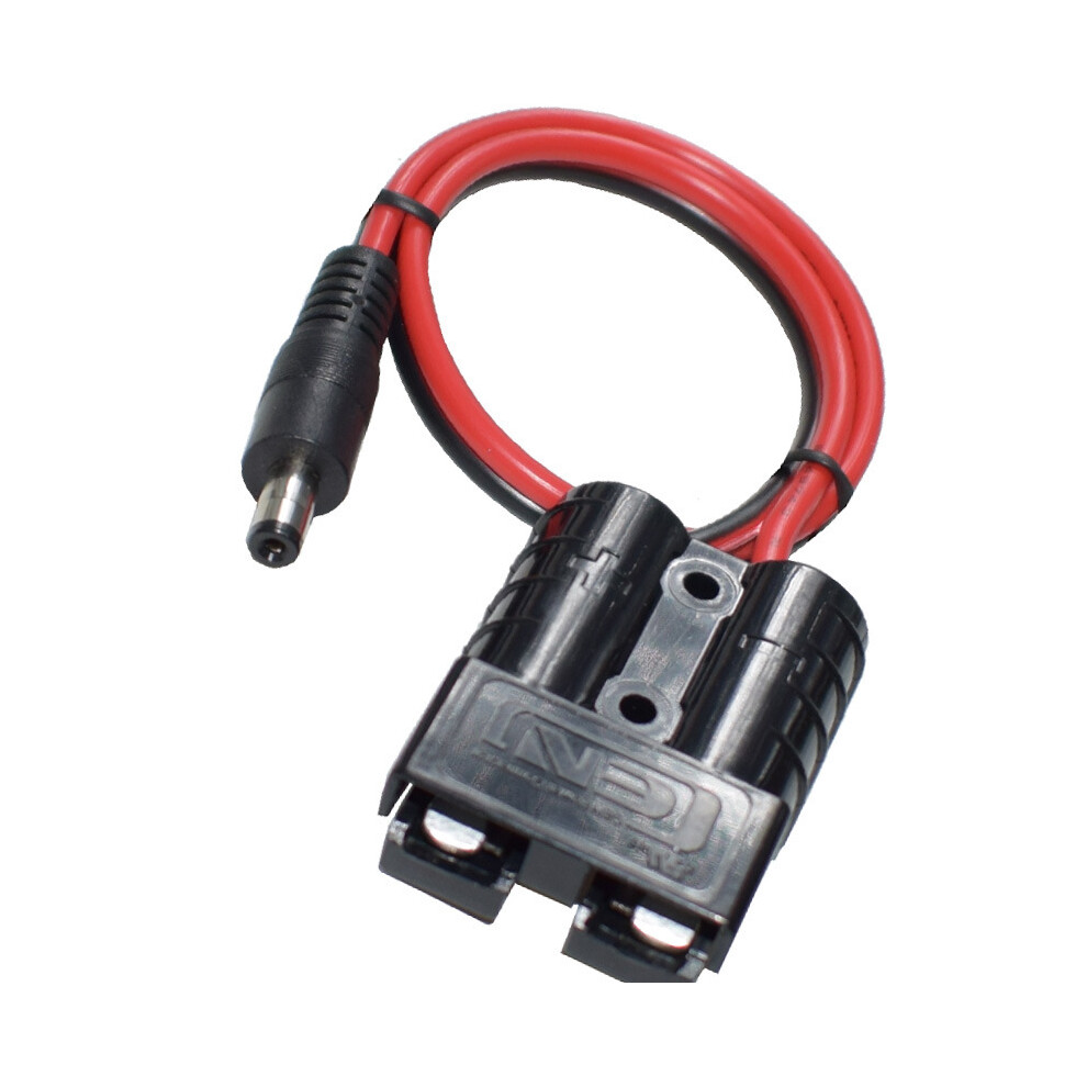 (1PCS BLACK) 14AWG DC 5.5mm X 2.1mm Power Plug Extension Cable Connector for Anderson Power Generator Backup Battery and Foldable Solar