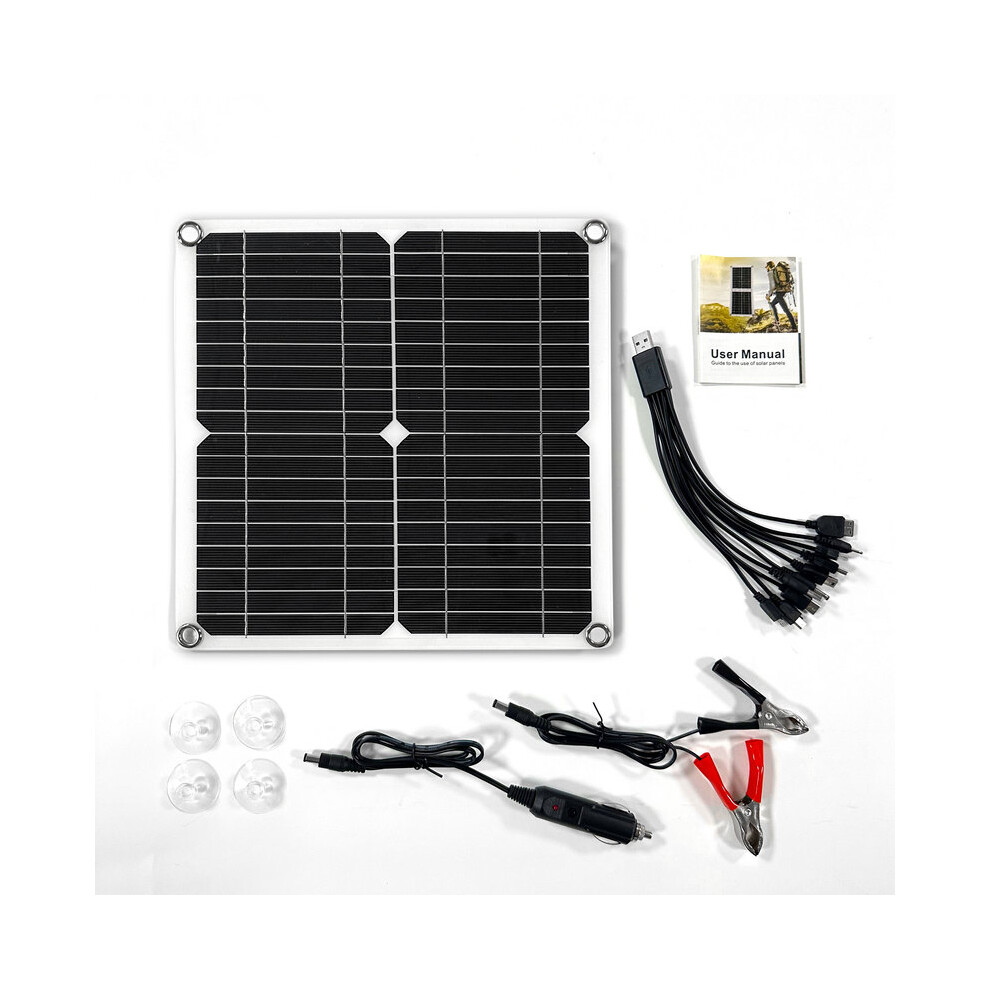 (Only Solar Panel) 100W Solar Panel Dual Usb18v/5V Photovoltaic Cell System With Controller Portable Outdoor Rechargeablesolar Solar Cells 9036185384155
