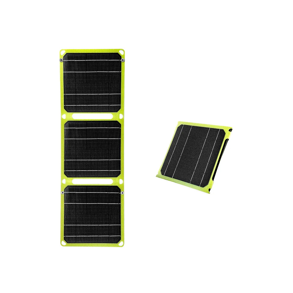 (Snow Camouflage) USB+PD solar power bank 5v/9v/12v Photovoltaic panel outdoor camping Portable cell phone charge panels 21w For RV travel