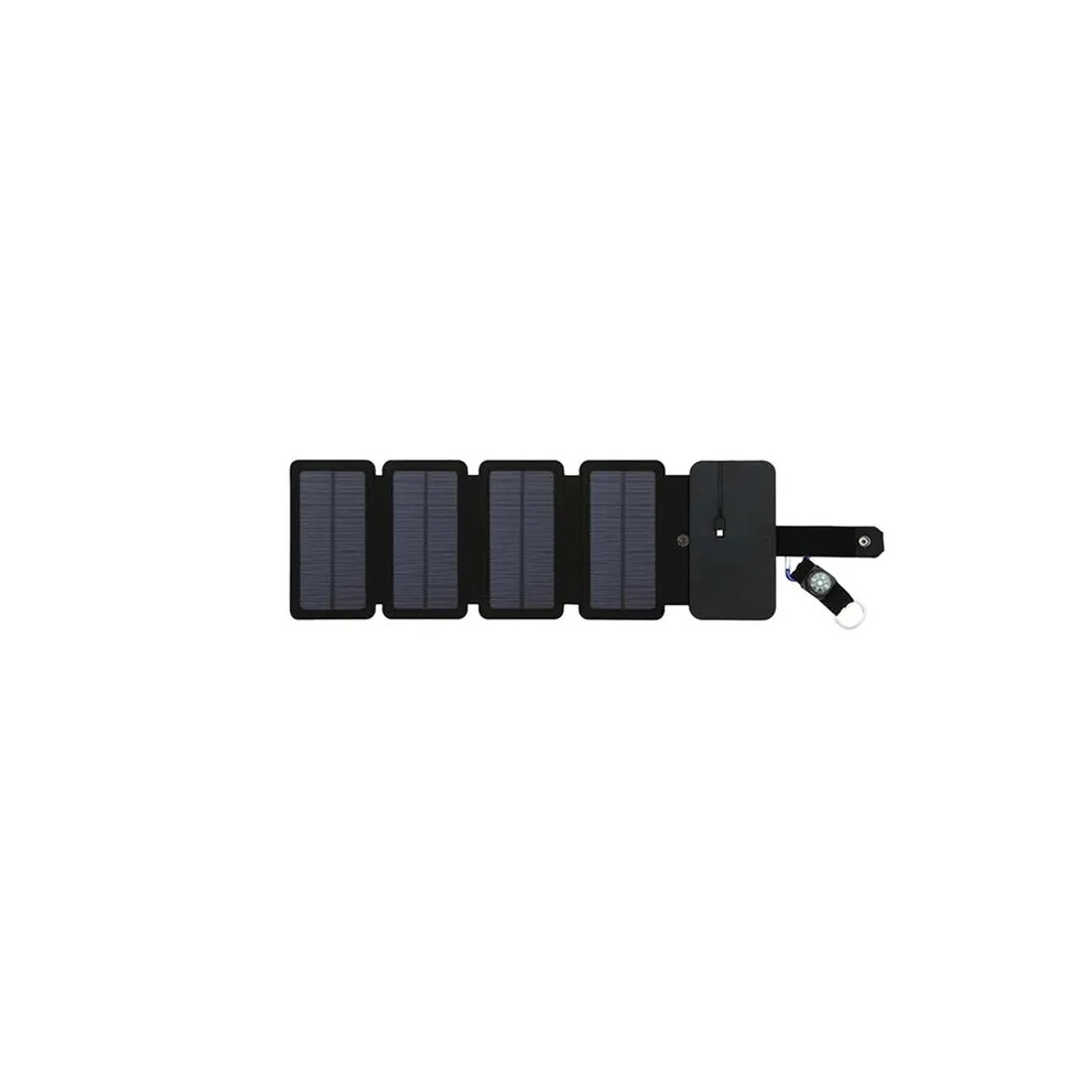 (4 Tablets) Outdoor Multifunctional Portable Solar Charging Panel Foldable 5V 2.1A USB Output Device Camping Tool High Power Output