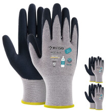 KAYGO Arbeitshandschuhe fr Damen KGE19L, umweltfreundliche Handschuhe mit atmungsaktiver Gummibeschichtung, 3 Paar, Gre S