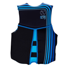 Detsk wakeboardov vesta Hyperlite Indy CGA, cierno-modr , juniorsk (75-125 libier)