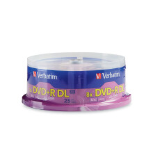Verbatim DVD+R DL Double Layer 8,5 GB 8X LifeSeries  25 Stck Spindel 71122