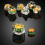 Σετ Ζαριών Dungeons and Dragons Hamburger DNDND 7PCS με Βελούδινη Θήκη 2